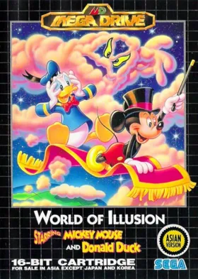 World of Illusion Starring Mickey Mouse and Donald Duck (Europe) box cover front